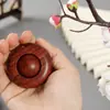 Auténtico grande sándalo verde argentino mango giratorio de una sola pieza placa de cuentas de transferencia de madera maciza jugar regalos creativos