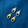 Prata Esterlina S925 Fecho Lagosta DIY Cordão Artesanal Pulseira Acessórios de Joias com Contas Fecho de Colar Fivela de Conexão de Pulseira