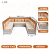 Asientos en cabina estilo cafetería coreana, Mesas y sillas de acero inoxidable para restaurante de barbacoa, Sofá con funda suave, Mesa y sillas sencillas y modernas para cafetería de té con leche