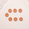 Decoraciones para Uñas Artísticas de Flor Margarita Pequeña de Cinco Pétalos, Accesorios de Flor de Resina 3D, Materiales DIY para Pasadores, Accesorios de Decoración para Uñas