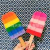 Venta directa a largo plazo juguetes para niños helado esponja color helado espuma toallita limpiadora toallita de limpieza