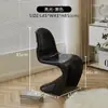Cadeira de Jantar Italiana Preta Cadeira de Maquiagem Pantone Cadeira de Luxo Leve Banqueta de Maquiagem Cadeira de Mesa de Jantar de Designer