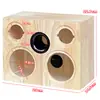 Gabinete vacío de madera maciza para altavoz de 4 pulgadas 5 pulgadas 6.5 pulgadas 8 pulgadas, gabinete vacío para altavoz, crossover de dos vías, altavoz de estantería de madera, altavoz de rango completo tipo laberinto