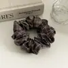 Scrunchie plissado xadrez estilo coreano, elástico de cabelo retrô, acessório de cabelo de alta qualidade para mulheres, elástico de cabelo altamente elástico