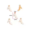 Accesorios de Joyería de Aleación para Hacer Manualidades con Forma de Gota de Aceite Bolsita de Maquillaje para Niñas Accesorios de Tacones Altos Pulsera Pendientes Colgante W507