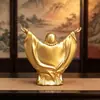 Envio discreto. Ornamentos de Buda Maitreya em liga metálica dão as boas-vindas a convidados de todas as direções. Artesanato de Buda da Prosperidade Risonho, presentes para casa e lojas
