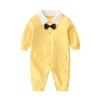 Vestido de Primavera y Verano para Bebé Recién Nacido para el Día de la Luna Llena Algodón Puro Primavera 0-3-6 Meses Mameluco para Bebé Niño Estilo Preppy Mono