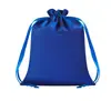 Bolsa de satén con cordón Imitación de seda Mini bolsa para joyas Bolsa para empaquetar joyas y pelucas Bolsa de satén Lista para la venta