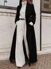 Otoño/Invierno 2026 Ropa Femenina Transfronteriza Europea y Americana Amazon Casual Cálido de Lana de Color Sólido Largo