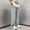 Jeans Atacado Transfronteiriço Masculino Solto Pierna Reta Tamanho Plus Marca Tendência Primavera Verão Novo Masculino Versátil Casual Calça Longa