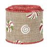 Fábrica Vendas diretas 2023 fita de Natal linho fino fio fio de arame cópia cinto fita doces 5cm fita de Natal atacado