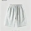 Pantalones cortos de hombre con tres rayas, pantalones cortos deportivos casuales de verano, pantalones rayados holgados de secado rápido para hombre