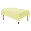 Mantel Rectangular Desechable para Fiesta Liso de Plástico Mantel de Tela Mantel de Color Sólido para Mesa de Postres de Cumpleaños Mantel Impermeable y a Prueba de Aceite