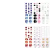 Zhengxiang Calcomanías Personalizadas de Gel para Uñas Arte Francés para Pies Luz UV Semi-horneadas Semi-curadas Calcomanías para Uñas de los Pies Venta al Mayoreo Comercio Exterior