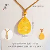 Loja de Ouro Puzuo Mesmo Estilo Ouro Areia Acessórios DIY Animal Auspicioso Ruyi Lótus Pingente Colar Nova Corrente de Suéter Chinês