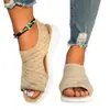 Nuevas Sandalias de Mujer de Gran Tamaño Transfronterizas Verano 2026, Zapatillas de Malla Suave para Mujer Casual Peep-Toe, Sandalias Resistentes al Desgaste