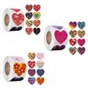 Fabricante Oferta al por mayor Autoadhesivas Coloridas en Forma de Corazón Día de San Valentín Boda Fiesta Decoración Pegatinas Etiquetas