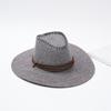Chapéu de Cowboy Ocidental Masculino de Verão Cânhamo Em Relevo Guarda-sol de Viagem Chapéu Legal Chapéu de Sol Chapéu de Praia Chapéu de Equitação