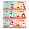 2025 Novos Adesivos Populares Transfronteiriços de Feliz Natal Adesivos Decorativos de Bênção de Feriado Adesivos para Selar Presentes Adesivos Adesivos
