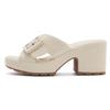 Amazon nuevas sandalias de suela gruesa para primavera y verano 2025 para mujer, chanclas casuales cómodas de talla grande con hebilla metálica, una generación de pelo