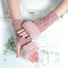 Yifan outono e inverno decoração externa quente moda coreana lã boca mangas falsas duas mangas de diamante cobertura de braço de malha feminina