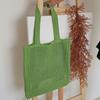Bolsa Tricotada Simples e Versátil, Bolsa de Mão, Bolsa de Ombro Feminina de Alto Nível, Bolsa Tecida, Bolsa Vazada, Bolsa Tote de Grande Capacidade