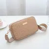 Bolsas Femininas 2023 Nova Onda Padrão Bolsa Quadrada Pequena Bolsa de Câmera em Relevo Bolsa de Ombro Casual Dropshipping