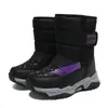 Botas de Neve para Meninos Estilo Outono/Inverno 2026 Sapatos de Algodão Infantis para Crianças de Média e Mais Velhas Botas para Meninas Espessas Antiderrapantes com Forro de Lã