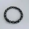 Pulsera de Energía de Cálculo Biliar Natural Negro Transfronteriza Cuentas Magnéticas de Terahertz Pulsera Magnética Venta al por Mayor Cuentas Hechas a Mano
