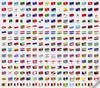 Suministro caliente transfronterizo Amazon llavero bandera mundial China EE.UU. Canadá España Israel