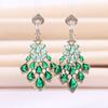 Aretes Medievales de Diamante y Pluma Irregulares Nueva Moda Borla Diseño Nicho Retro Elegantes Aretes Aretes para Mujer