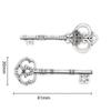 11g directo de fábrica accesorios para joyería DIY al por mayor aleación retro plata antigua corona ratán hombre accesorios para llaves