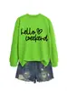 Amazon eBay site independente moda casual confortável feminina olá fim de semana coração outono e inverno moletom
