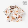 Camiseta de manga corta de verano para bebé Top de verano para niño Camiseta fina de manga corta para bebé Ropa holgada de verano para niños Ropa para niños