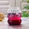 Ventas directas Caterpillar ins patrón vertical vaso de vidrio jugo café vaso con pajita vaso para bebida fría vaso para té con leche Dudu taza para desayuno