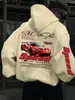 Moletom Esportivo Oversize Mustang Gt com Capuz Branco-GG