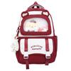 Mochila transparente estilo Ins para estudiantes de secundaria, bonita y de gran capacidad para ordenador, moderna para estudiantes de secundaria.