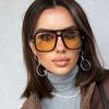 Gafas de sol estilo aviador con montura grande en T, doble puente, Hip Hop, disco, de alta calidad, para fotografía callejera, moda moderna