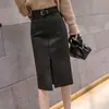 Falda bodycon de lana para mujer, nuevo estilo primavera y otoño 2026, elegante falda A-line ajustada con abertura para otoño e invierno de mujer