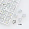 Dongzhou Cristal Nieve Proteína Arte de Uñas Diamante Brillante Blanco Proteína Huevo de Paloma Fondo Puntiagudo Diamante Dongzhou Diamante Wholesale Accesorios para Arte de Uñas