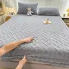 Lençol de Cama de Leite Engrossado Ajustável Estilo Inverno Peça Única Mais Veludo Mais Espessura Quente de Inverno Uso Doméstico Capa Protetora Lençol de Cama Antiderrapante