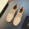 Sapatos Elásticos Masculinos de Fábrica Transfronteiriços, Novas Botas Curtas, Novos Sapatos Masculinos, Sapatos Casuais Slip-On Versáteis e Populares para Homem