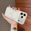 Aplicable a Apple 18PROMAX Funda Magnética para Teléfono con Sensación de Piel Ventana Grande iPhone17 Disipación de Calor Borde Suave 16 Cubierta Protectora