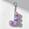 Chaveiro Botão Luminoso de Patinha de Gato Chave de Teclado Switch Tecla de Teclado Brinquedo Descompressão Pingente de Bolsa Chaveiro