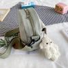 Bolsa pequena de lona mulheres crossbody bolsa de ombro leve 2021 novo verão fresco bonito estudante bolsa de telefone móvel