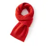 Bufanda de Cachemira Nueva de Otoño e Invierno para Mujer, Bufanda Pequeña Versátil Gruesa de Punto Cruzado, Bufanda Cálida para el Cuello