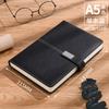 Libreta de aprendizaje para oficina de negocios, cosida, cuero, metal, hebilla cuadrada, caja de regalo, regalo, logotipo personalizado