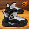 Nuevas Botas de Nieve Otoño e Invierno 2025 para Hombre Terciopelo Engrosado Cálido Zapatos Grandes de Algodón de Una Pierna Antideslizantes Zapatos de Algodón para Hombre