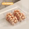 Caja de almacenamiento de huevos de alta permeabilidad con asa, almacenamiento en refrigerador y organizador, caja extraíble para conservación fresca para almacenamiento de frutas y verduras