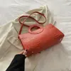 Bolso de Mano Anillo de Moda Ins Nueva Moda Primavera y Verano Color Sólido Casual Cocodrilo Bolso de Hombro Cruzado